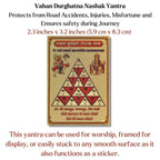 Vahan Durghatna Nashak Yantra - Protection from Road Accidents, Ensures Safety during Journey